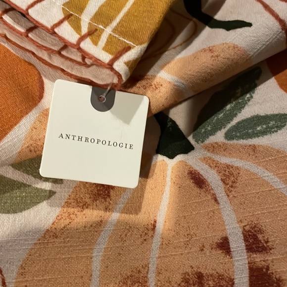 Anthropologie Pumpkin Harvest Dish Towel NWT - Picture 5 of 5